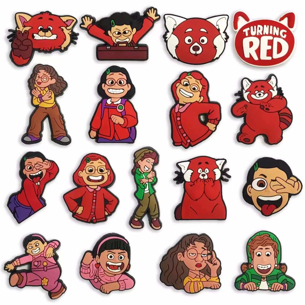 Turning red 2022 soft pvc rubber shoe charms clog custom shoes charms decoration for wholesale
Turning red 2022 soft pvc rubber shoe charms clog custom shoes charms decoration for wholesale