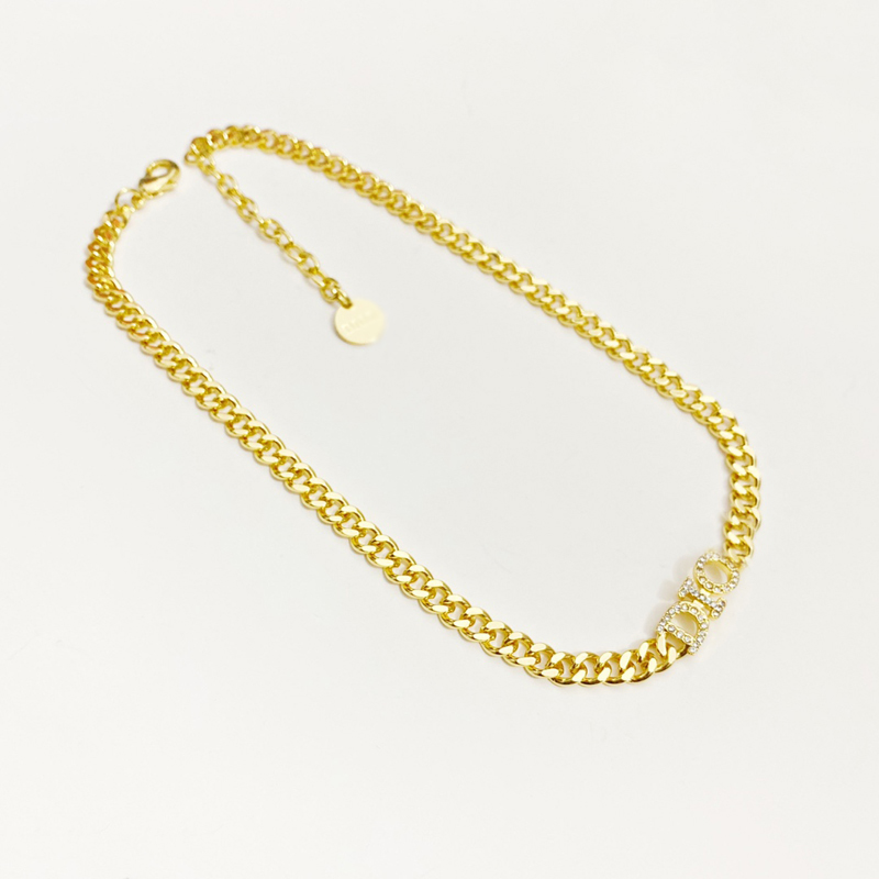 Necklace Fashion Women Designer Necklaces Choker D-Letter Pendant 18K Gold Plated Brass Copper Chain Crystal Statement Wedding Jewelry B216
Necklace Fashion Women Designer Necklaces Choker D-Letter Pendant 18K Gold Plated Brass Copper Chain Crystal Statement Wedding Jewelry B216