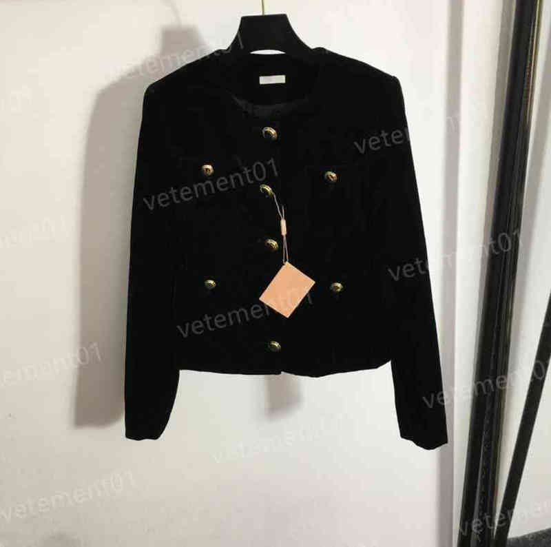 Luxury Womens Jackets Fashion M..mi Premium Gold Velvet Black Slim Fit Long Sleeve Jacket Top Designer Women clothing Size -XL 0912
Luxury Womens Jackets Fashion M..mi Premium Gold Velvet Black Slim Fit Long Sleeve Jacket Top Designer Women clothing Size -XL 0912