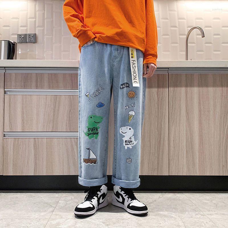Men' Jeans Graffiti Men Oversized Straight Trousers 2022 Spring Autumn Y2k High Street Hip-hop Preppy Style Casual Loose, Blue
Men' Jeans Graffiti Men Oversized Straight Trousers 2022 Spring Autumn Y2k High Street Hip-hop Preppy Style Casual Loose, Blue