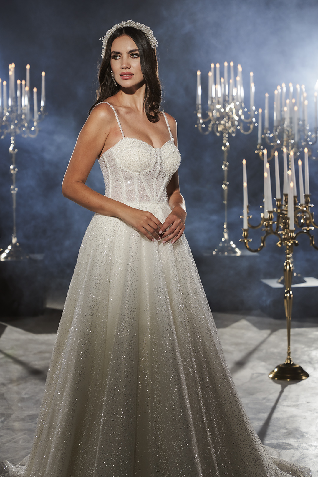 Glitter Sequin Wedding Dress Boho 2022 Sexy Spaghetti Straps A Line Backless Bohemian Wedding Dresses Bling Women Robe De Mariage Vestido Novia Garden