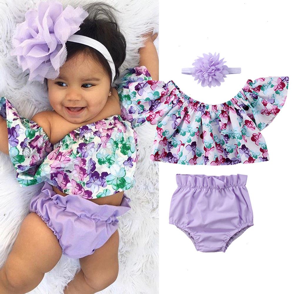 0-24m Infant Newborn Baby Girl Clothes Set Kids Girls Off Shoulder Floral Tops Shorts Headband Outfits 2 Pieces Sets, Purple
0-24m Infant Newborn Baby Girl Clothes Set Kids Girls Off Shoulder Floral Tops Shorts Headband Outfits 2 Pieces Sets, Purple