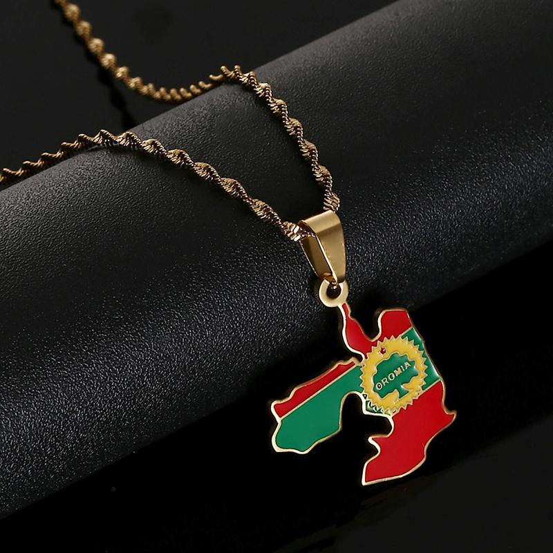 Pendant Necklaces Stainless Steel Oromia Map Necklace Trendy Oromo Chain Jewelry GiftsPendant
Pendant Necklaces Stainless Steel Oromia Map Necklace Trendy Oromo Chain Jewelry GiftsPendant