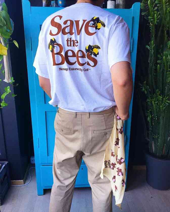 Golf Wang Save the Bees T-shirt Female Short Sleeve Male Summer Crew Neck Loose, Brown
Golf Wang Save the Bees T-shirt Female Short Sleeve Male Summer Crew Neck Loose, Brown