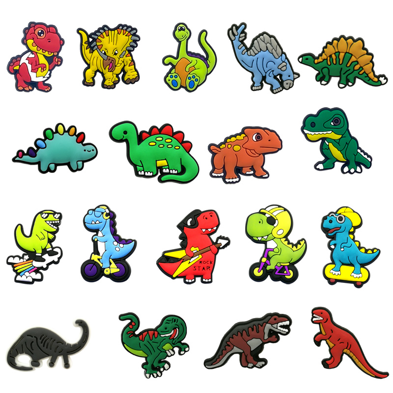 Dinosaur Croc charms Fashion Love Shoe Accessories For Decorations Charms pvc soft Shoes Charm Ornaments Buckles as party gift
Dinosaur Croc charms Fashion Love Shoe Accessories For Decorations Charms pvc soft Shoes Charm Ornaments Buckles as party gift