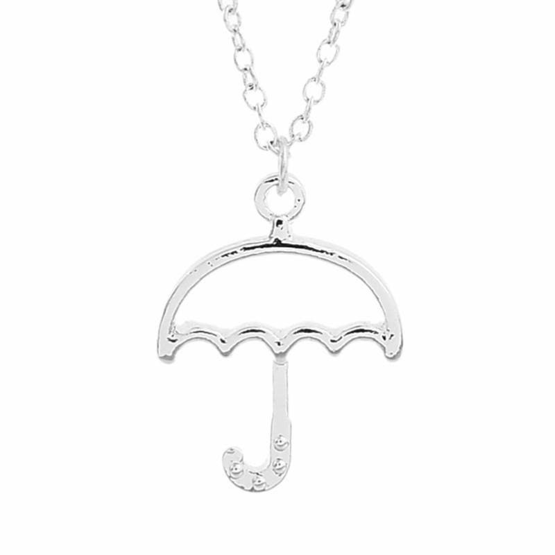 Pendant Necklaces Sun Umbrella Parasol Charm Necklace Hollow Rain Brolly Bumbershoot Rainwear Chain Jewelry GiftPendant 
Pendant Necklaces Sun Umbrella Parasol Charm Necklace Hollow Rain Brolly Bumbershoot Rainwear Chain Jewelry GiftPendant