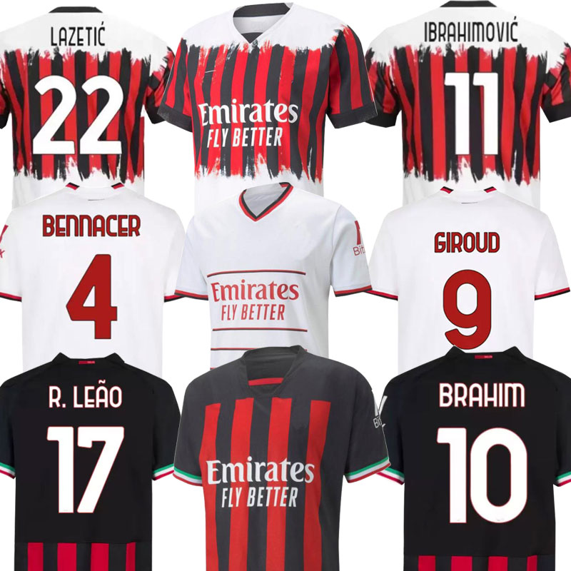 IBRAHIMOVIC 22 23 soccer jersey AC MILANS GIROUD R. LEAO BENNACER KESSIE ROMAGNOLI CALHANOGLU TONALI REBIC 2022 2023 football shirt maillot men kids kit away
IBRAHIMOVIC 22 23 soccer jersey AC MILANS GIROUD R. LEAO BENNACER KESSIE ROMAGNOLI CALHANOGLU TONALI REBIC 2022 2023 football shirt maillot men kids kit away
