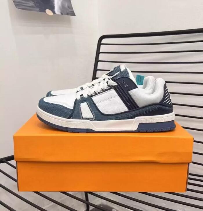 2022 Designer Mens Trainers Shoes Fashion Luxury Design Men Low Lace-Up Leather Green Blue Black Casual Sneakers Size 36-44, #2
2022 Designer Mens Trainers Shoes Fashion Luxury Design Men Low Lace-Up Leather Green Blue Black Casual Sneakers Size 36-44, #2