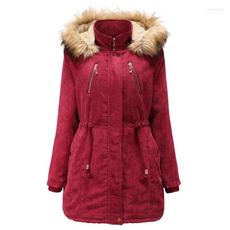 Women's Down & Parkas Casual Warm Winter Jacket Fashion Parka Fur Hood Coat Corduroy Ladies Long Thick Cashmere Lined Outwear P Stra22, Black
Women's Down & Parkas Casual Warm Winter Jacket Fashion Parka Fur Hood Coat Corduroy Ladies Long Thick Cashmere Lined Outwear P Stra22, Black