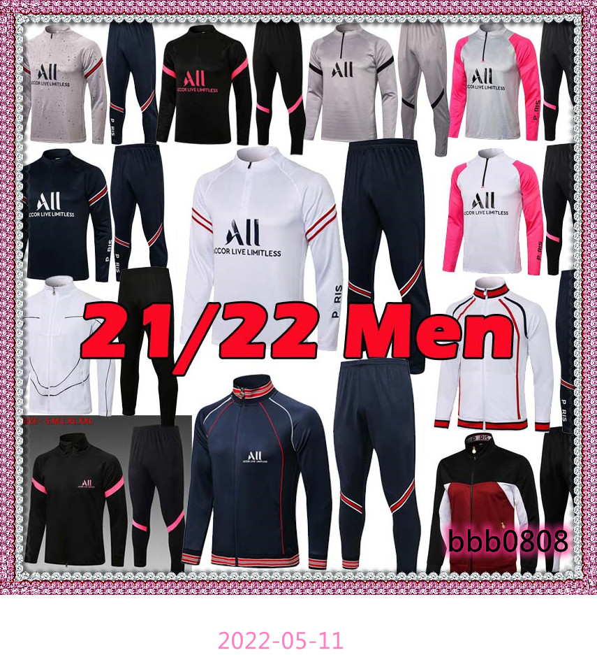 2021 2022 soccer tracksuit psgs MBAPPE jacket futbol Men Long sleeves Survetement sets Hommes Sportswear Adult training suits football track, B447# 2122
2021 2022 soccer tracksuit psgs MBAPPE jacket futbol Men Long sleeves Survetement sets Hommes Sportswear Adult training suits football track, B447# 2122