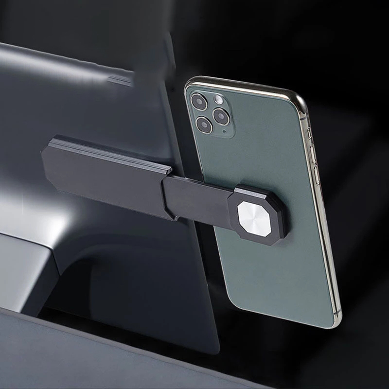 Car Center Control Screen Extension Cell Phone Holder Telescopic Magnetic Holder Adjustable Display Extension Holder Magnetic Screen Side Car Phone Ho
