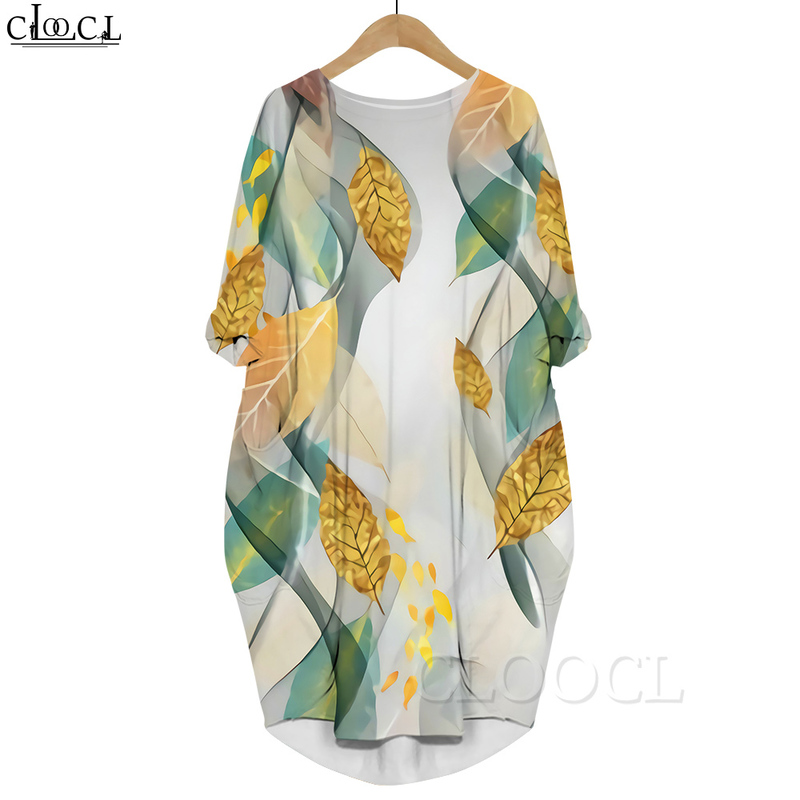 Women Casual Loose Dress Green Leaves 3D Graphics Printed Dress Long Sleeve Fashion Gown Pocket Dress Midi Dresses 220616, Long sleeved dress18
Women Casual Loose Dress Green Leaves 3D Graphics Printed Dress Long Sleeve Fashion Gown Pocket Dress Midi Dresses 220616, Long sleeved dress18