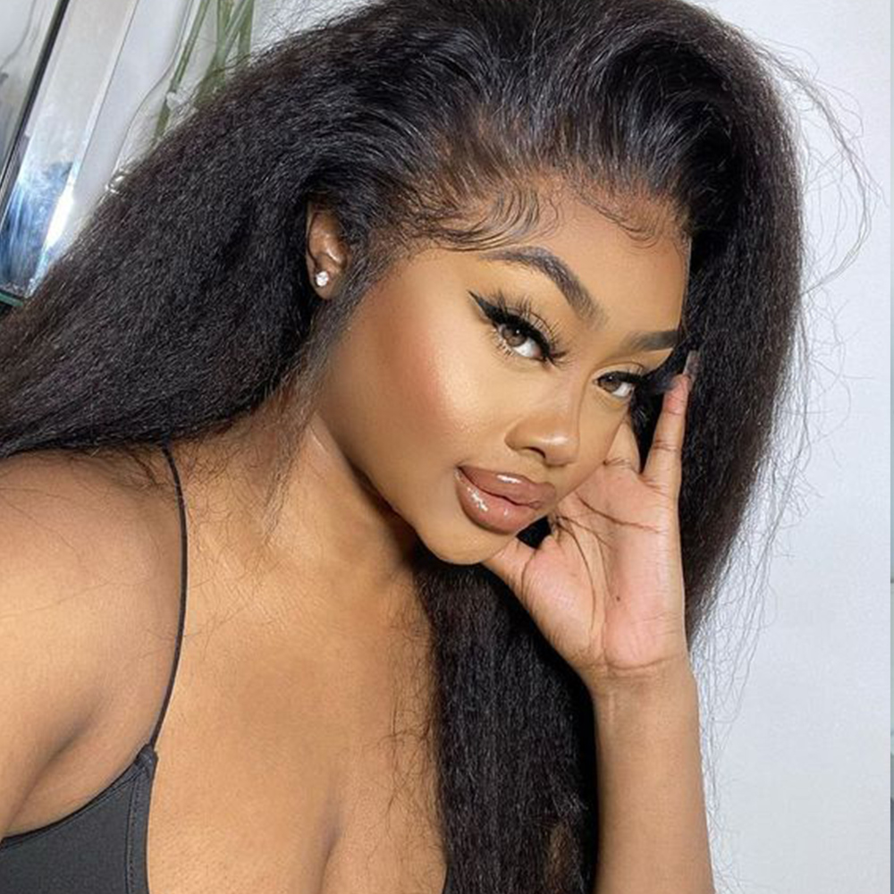 LX Brand Yaki Human Hair Wig Brazilian Kinky Straight Wig Lace Front Human Hair Wigs Full Glueless Lace Frontal Wigs 30 Inch Yaki Straighfac, 13x4 frontal wig
LX Brand Yaki Human Hair Wig Brazilian Kinky Straight Wig Lace Front Human Hair Wigs Full Glueless Lace Frontal Wigs 30 Inch Yaki Straighfac, 13x4 frontal wig