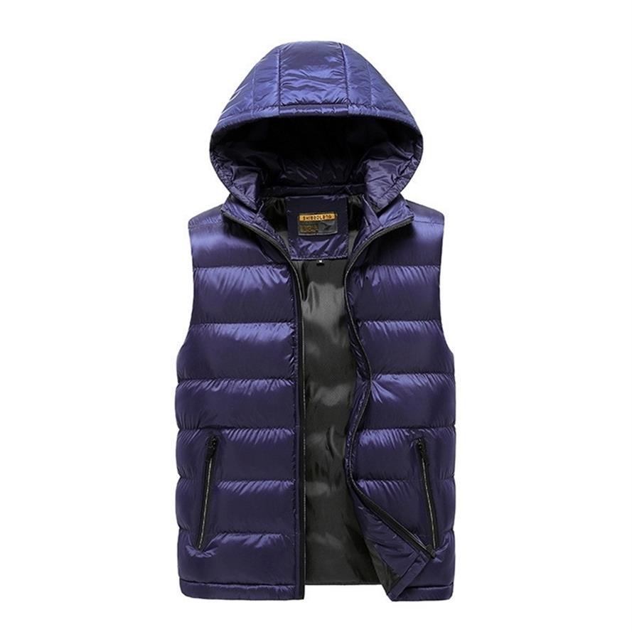 Mens Winter Sleeveless Jacket Men Down Vest Men's Warm Thick Hooded Coats Male Cotton-Padded Work Waistcoat Gilet Homme Vest 323d, Sky blue
Mens Winter Sleeveless Jacket Men Down Vest Men's Warm Thick Hooded Coats Male Cotton-Padded Work Waistcoat Gilet Homme Vest 323d, Sky blue