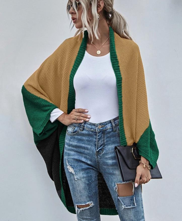 Cardigan Sweaters Womens Oversized Open Front Batwing Knit Long Outwear Slouchy Wrap Tops S M L XL