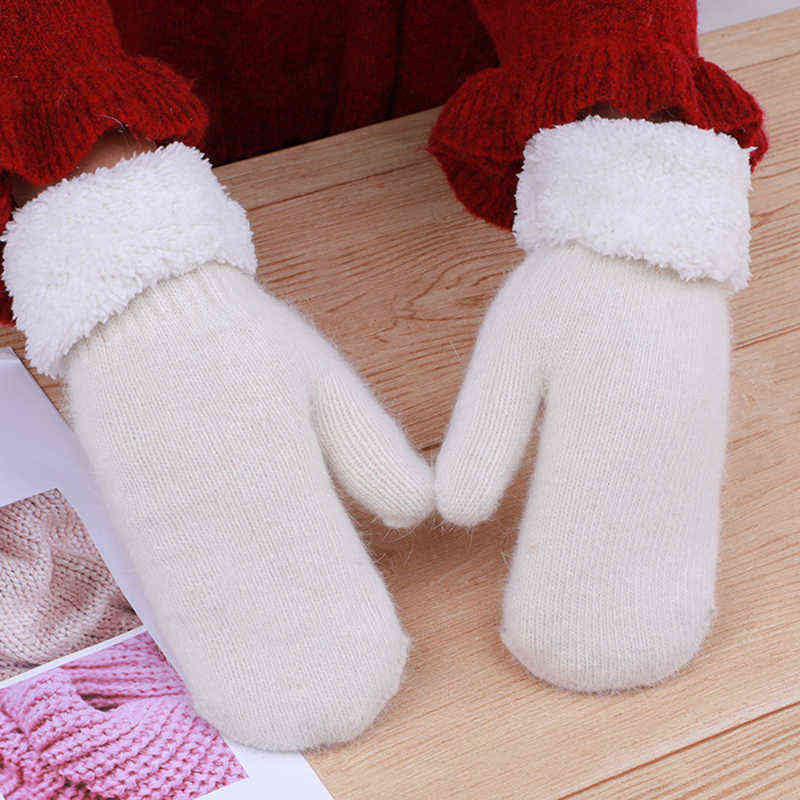 Winter Wool Gloves Women Plus Velvet Thicken Warm Hands Solid Color Full Finger Warm Knit Gloves Female Cycling Mittens T17 T220730
Winter Wool Gloves Women Plus Velvet Thicken Warm Hands Solid Color Full Finger Warm Knit Gloves Female Cycling Mittens T17 T220730