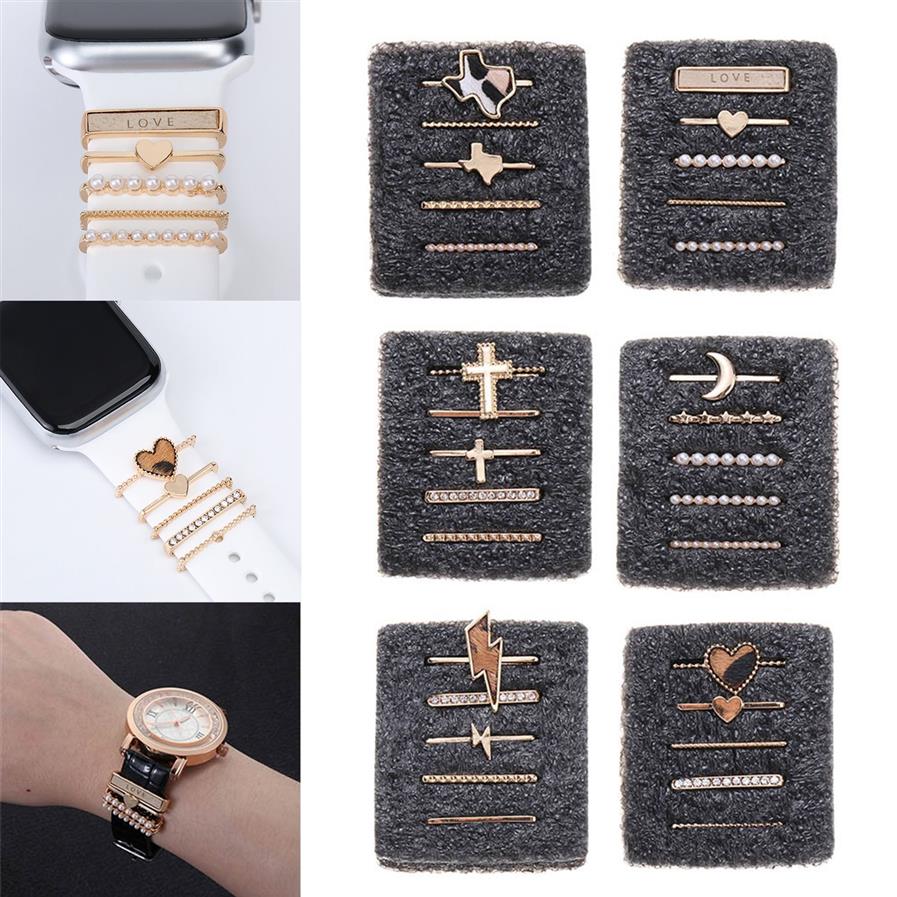 Decorative Ring for Watch Band Charms for Samsung Galaxy Smart Watch Sport Silicone Strap Accessories with Bling Diamond268C477212