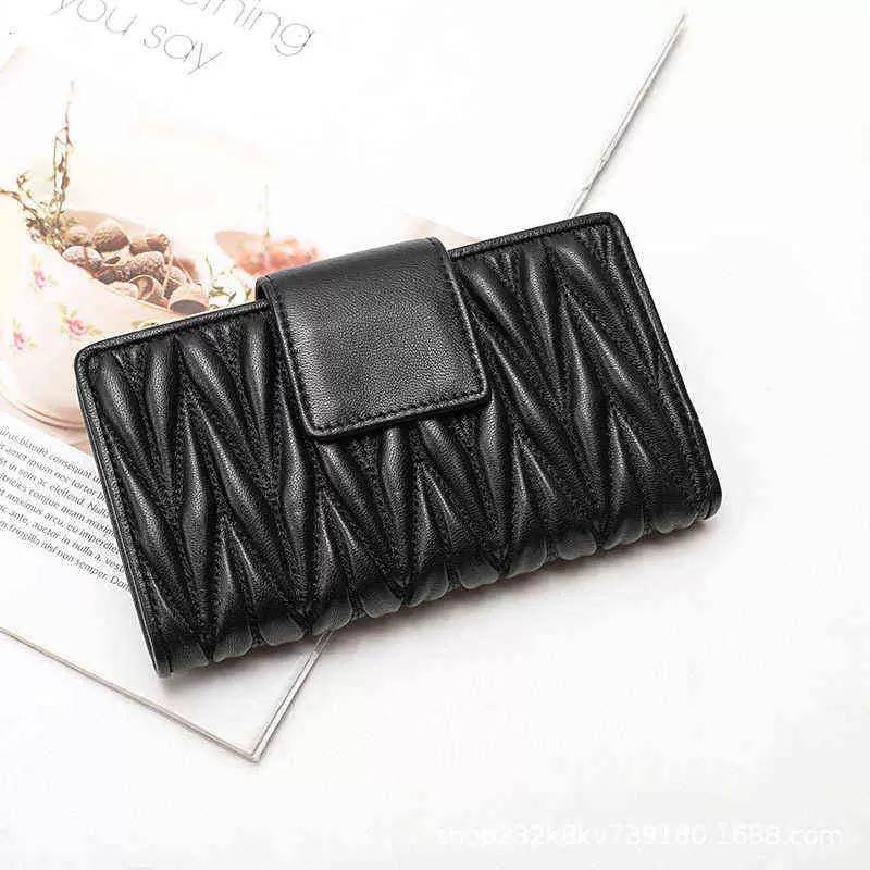 Wallets 21 Sheep Fold Wallet Long Large Capacity Leather Handbag Zipper Multifunctional Women's Zero Wallet
Wallets 21 Sheep Fold Wallet Long Large Capacity Leather Handbag Zipper Multifunctional Women's Zero Wallet