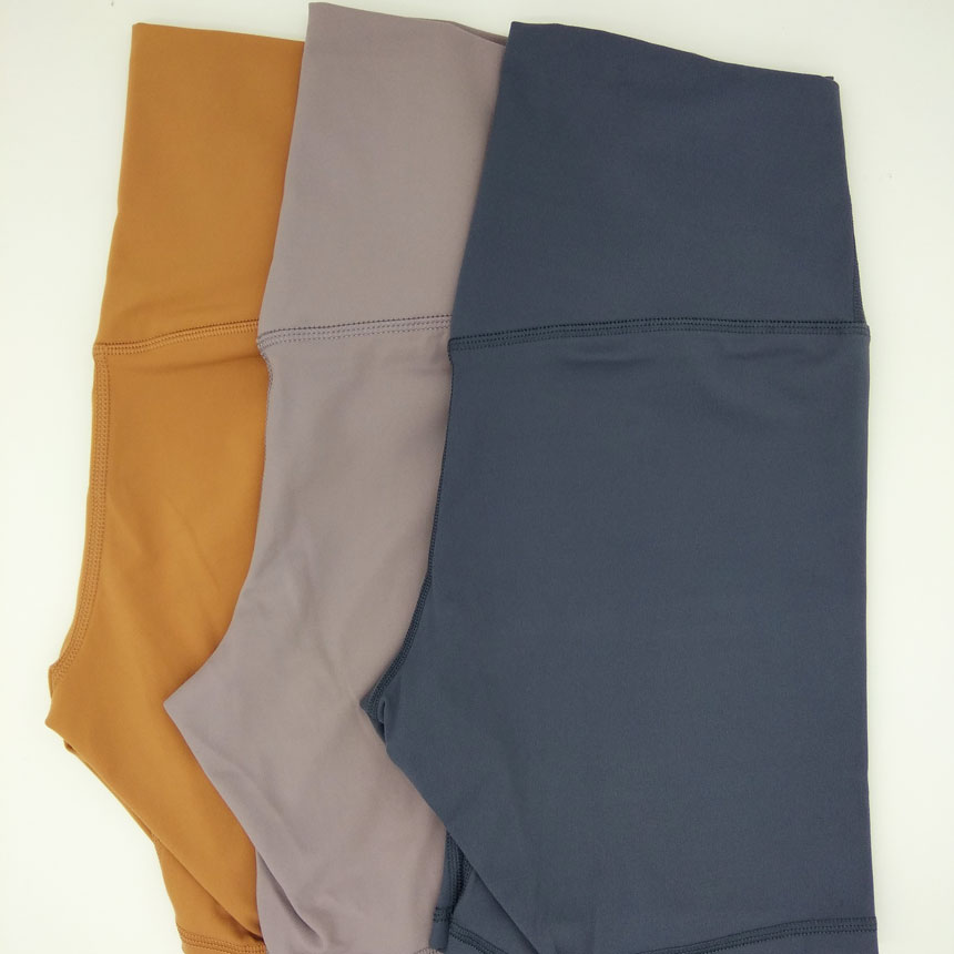 067high rise yoga short pants nude sense sports shorts no tline women slim fit elastic tight