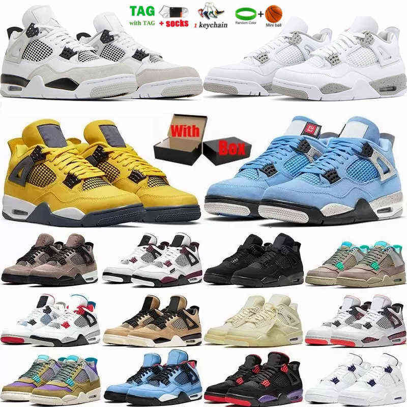 Men S 4 4s Basketball Shoes For Mens Women Jumpman IV Sports Sneakers White Oreo Back Cat University Blue Mocha Shimmer Lightning Military
Men S 4 4s Basketball Shoes For Mens Women Jumpman IV Sports Sneakers White Oreo Back Cat University Blue Mocha Shimmer Lightning Military