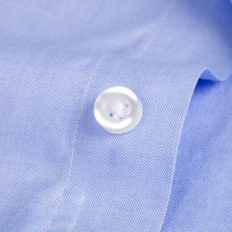 Men's Classic Long Sleeve Non-Iron Striped Shirts Casual Standard-fit Formal Business Work Social 100% Cotton Basic Dress Shirt 220322