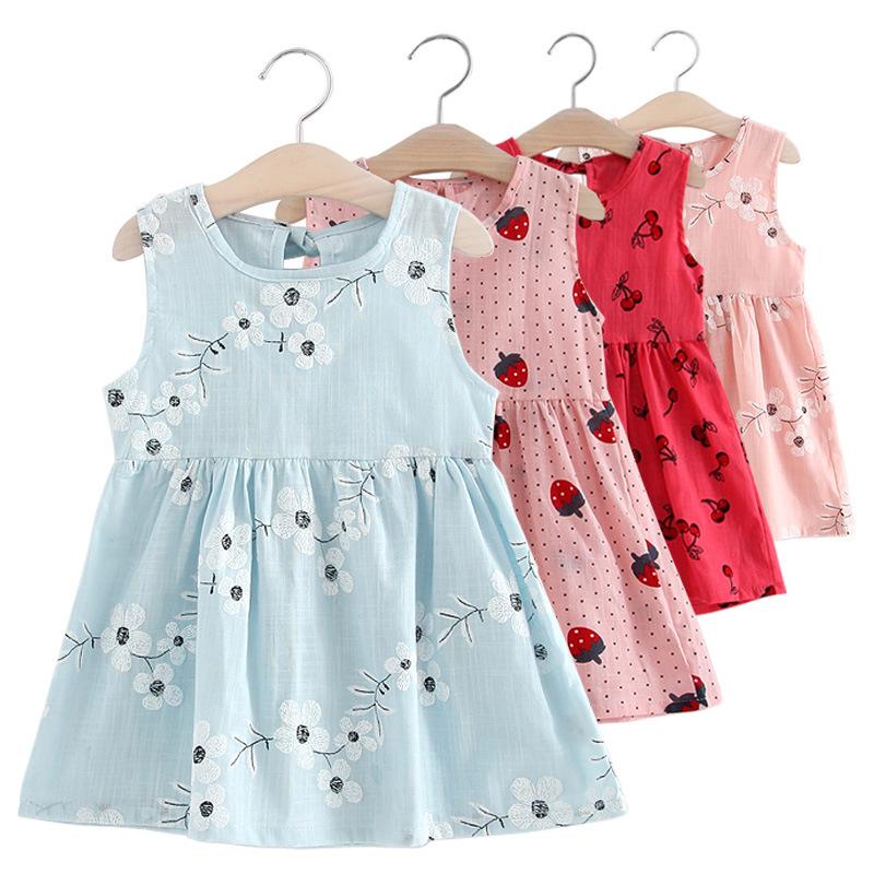 Girl's Dresses Baby Girl Dress Summer Child Girls Clothing Cotton Sleeveless Flower Kids For Children 2-7TGirl's, 09 red berry
Girl's Dresses Baby Girl Dress Summer Child Girls Clothing Cotton Sleeveless Flower Kids For Children 2-7TGirl's, 09 red berry