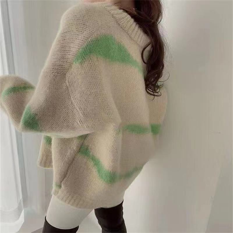 Sweaters for Women Aesthetic Cute Knitted Crochet Tops Thick Cardigans Woman Y2k Harajuku Autumn Winter Vintage Korean Fashion 220817