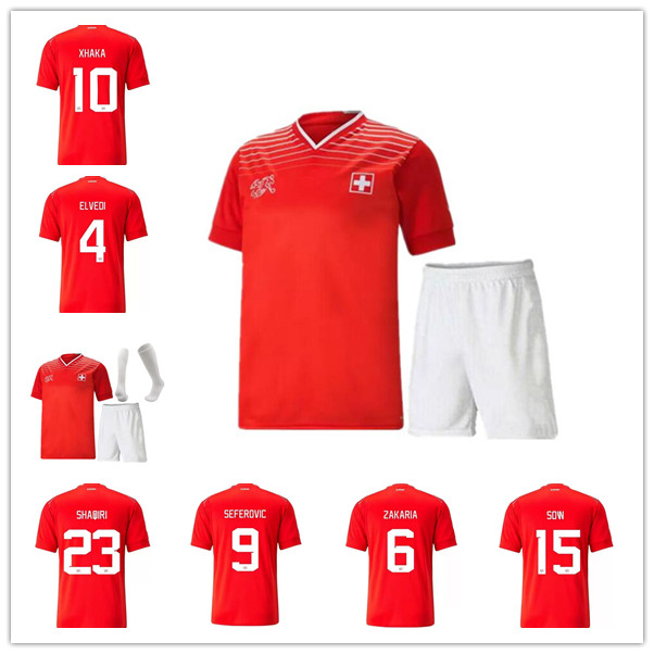 23 Soccer Switzerland Jerseys 13 RODRIGUEZ 14 ZUBER 4 ELVEDI 6 ZAKARIA 7 EMBOLO 2 LICHTSTEINER National Team Swiss Football Shirt kids Kits Uniform
23 Soccer Switzerland Jerseys 13 RODRIGUEZ 14 ZUBER 4 ELVEDI 6 ZAKARIA 7 EMBOLO 2 LICHTSTEINER National Team Swiss Football Shirt kids Kits Uniform