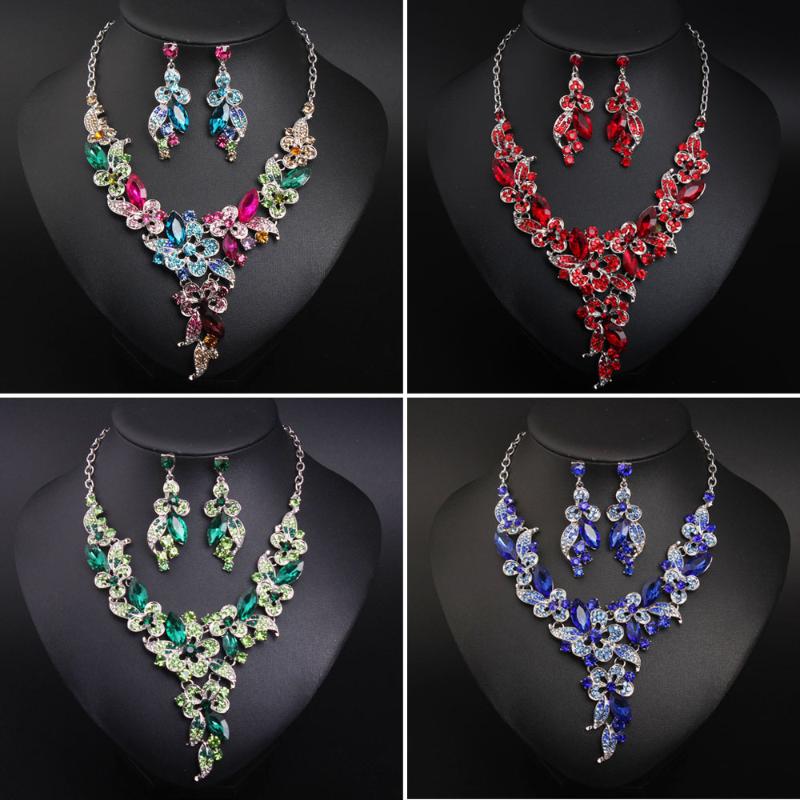Earrings & Necklace Women African Beads Jewelry Sets Flower Crystal Earring Set Silver Color Statement Accessories 5 ColorsEarrings, As pic
Earrings & Necklace Women African Beads Jewelry Sets Flower Crystal Earring Set Silver Color Statement Accessories 5 ColorsEarrings, As pic