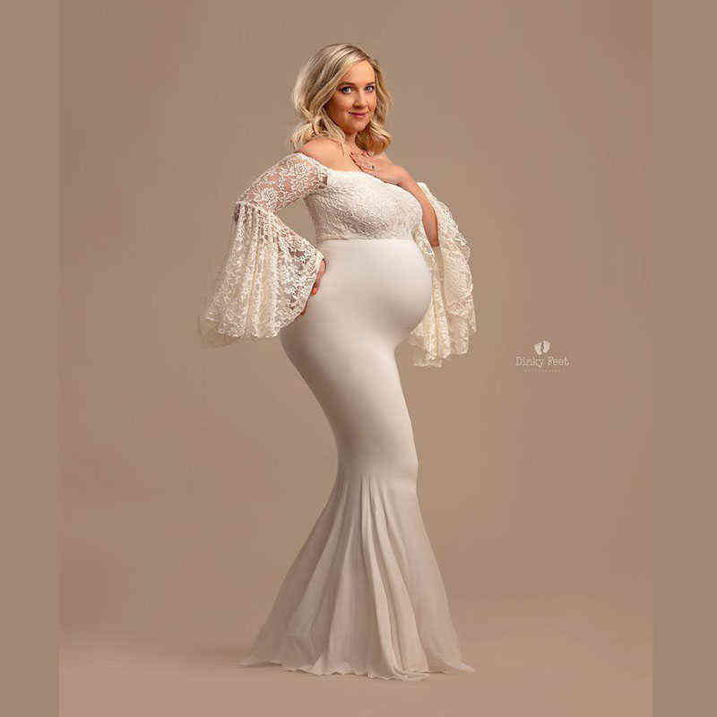 Elegant Maternity Lace Maxi Gown Dress for Photo Shoot Lantern Sleeve Cotton Pregnancy Clothes White Pregnant Dress Photography G220418
Elegant Maternity Lace Maxi Gown Dress for Photo Shoot Lantern Sleeve Cotton Pregnancy Clothes White Pregnant Dress Photography G220418