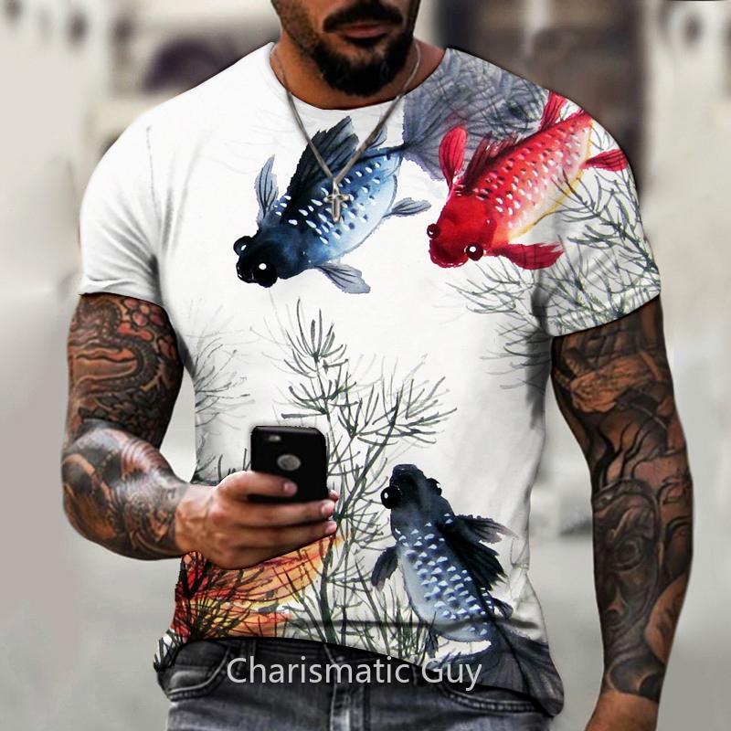 Men's T-Shirts Print Ornamental Fish T-shirt Summer Men's Oversized Outdoor Wild Fishing Short Sleeve Tops Tees Fashion StreetwearMen's
Men's T-Shirts Print Ornamental Fish T-shirt Summer Men's Oversized Outdoor Wild Fishing Short Sleeve Tops Tees Fashion StreetwearMen's