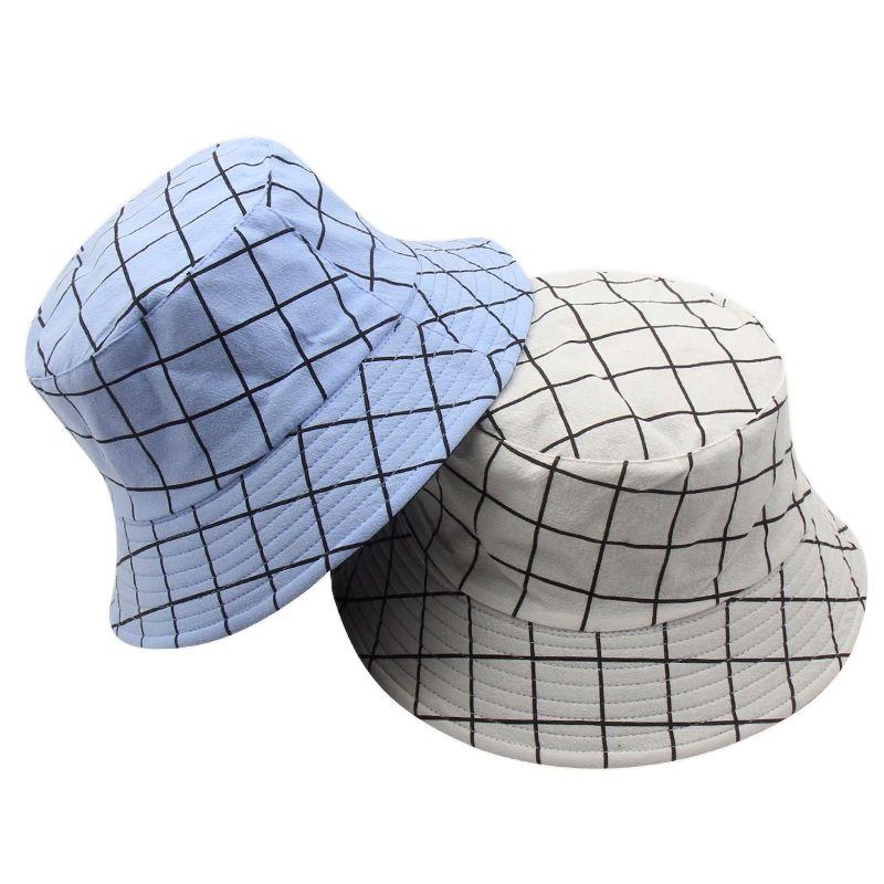 Berets Cotton Plaid Print Bucket Hat Fisherman Outdoor Travel Sun Cap Hats For Men And Women 392, White
Berets Cotton Plaid Print Bucket Hat Fisherman Outdoor Travel Sun Cap Hats For Men And Women 392, White