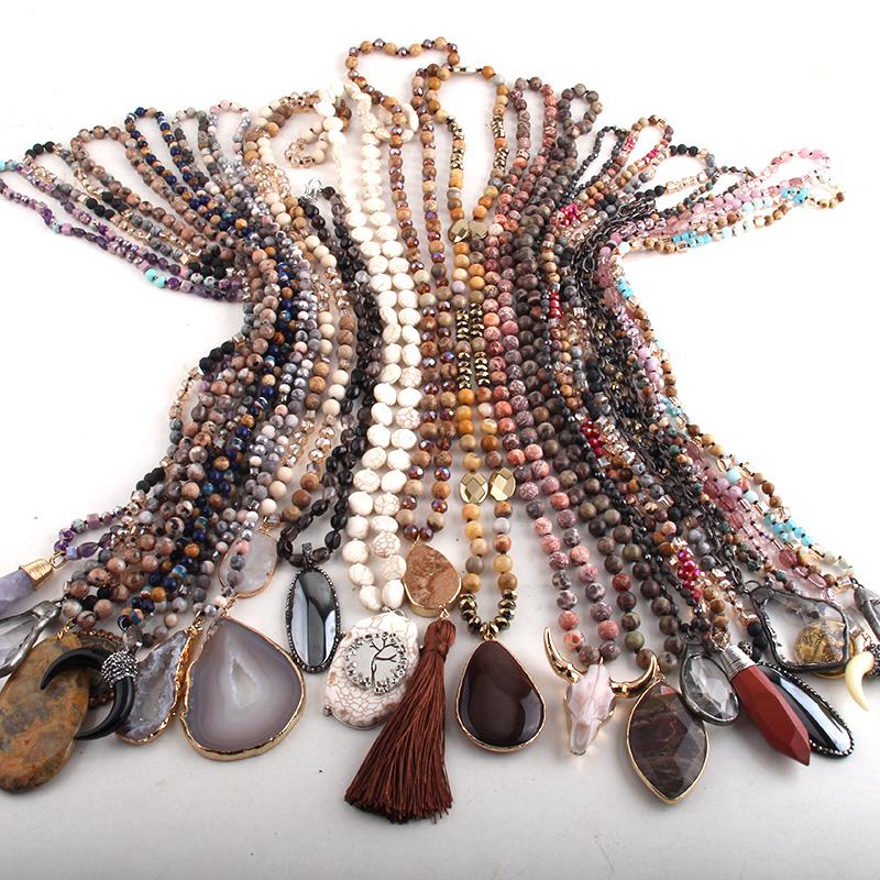 Pendant Necklaces Wholesale Fashion Boho Jewelry 20pc Mix Color Necklace Handmade Women Bohemian GiftPendant
Pendant Necklaces Wholesale Fashion Boho Jewelry 20pc Mix Color Necklace Handmade Women Bohemian GiftPendant