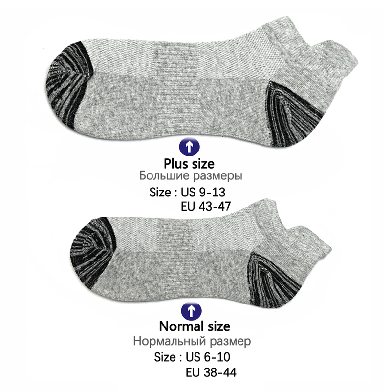 10 Pairs Mens Ankle Socks Athletic Cushioned Cotton Sports Socks Breathable Low Cut Tab With Arch Support Mesh Casual Short Sock D220611