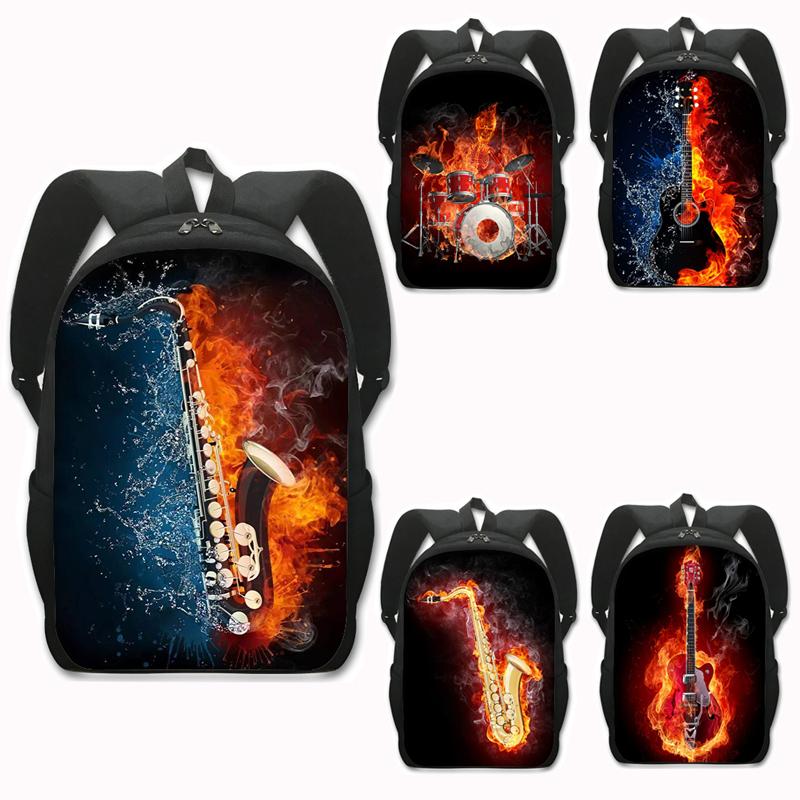 Backpack Rock Music Saxophone Guitar Flame Hipster Jazz Rucksack Women Men Laptop Travel Bag Teenager School Bags, D16jazz15cw
Backpack Rock Music Saxophone Guitar Flame Hipster Jazz Rucksack Women Men Laptop Travel Bag Teenager School Bags, D16jazz15cw