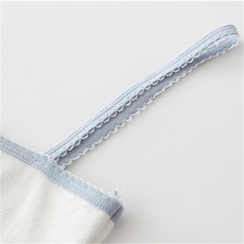 PUWD Sweet Girls Slim Solid Bow Camis Summer Fashion Ladies White Sleeveless Streetwear Short Tops Women Chic Crop Top 220325