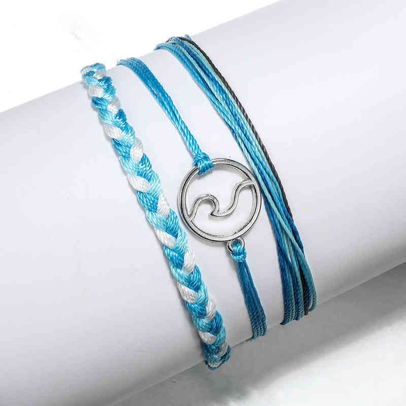 adjustable custom 100 Waterproof woven bohemia Pura Vida bracelet