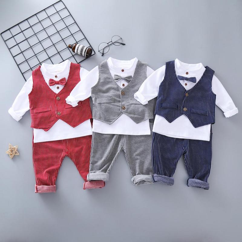 Clothing Sets Toddler Baby Boys Gentleman Bow T-shirt Tops Shorts Pants Outfits Clothes Set Kids Striped For Boy, Red sets
Clothing Sets Toddler Baby Boys Gentleman Bow T-shirt Tops Shorts Pants Outfits Clothes Set Kids Striped For Boy, Red sets