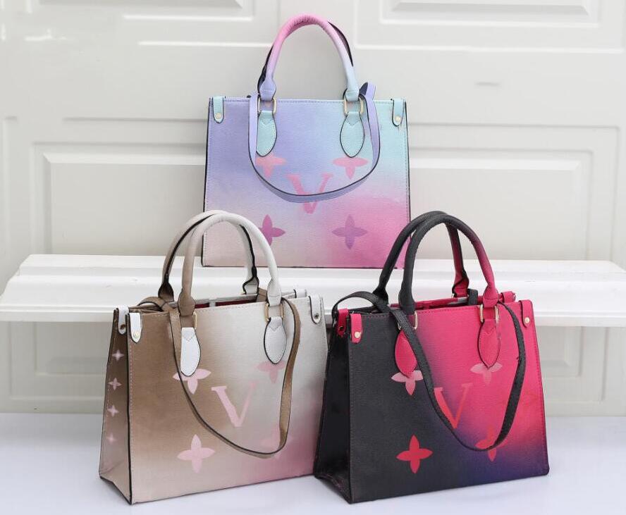 Latest Styles OnTheGo Tote bag designers Handbag Glamour gradient colour real leather higt Quality SPRING IN THE CITY Rainbow rendering, Red
Latest Styles OnTheGo Tote bag designers Handbag Glamour gradient colour real leather higt Quality SPRING IN THE CITY Rainbow rendering, Red