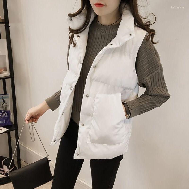Women' Vests LISYRHJH Autumn Vest Chalecos Para Mujer Winter Women Short Korean Stand Collar Down Cotton Waistcoat Female Luci22, Gray
Women' Vests LISYRHJH Autumn Vest Chalecos Para Mujer Winter Women Short Korean Stand Collar Down Cotton Waistcoat Female Luci22, Gray