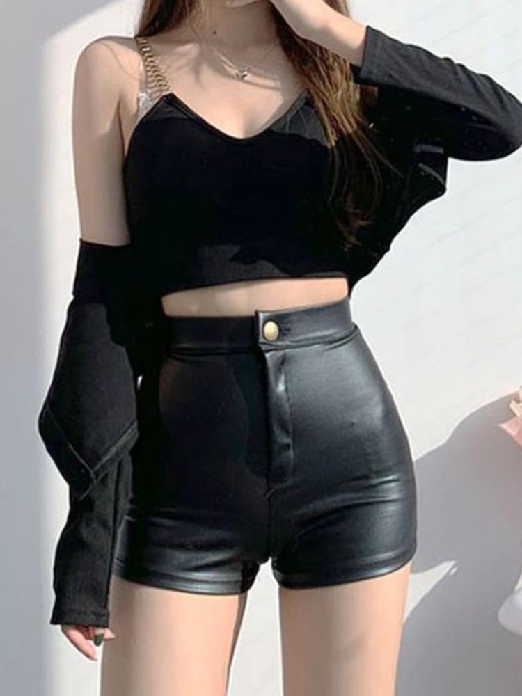 Women' Shorts Leather TVVOVVIN Black Pu Women' Autumn High Waist Elastic Tight Slim Sexy Shrots Fashion Korena Women RZ5JWomen
Women' Shorts Leather TVVOVVIN Black Pu Women' Autumn High Waist Elastic Tight Slim Sexy Shrots Fashion Korena Women RZ5JWomen