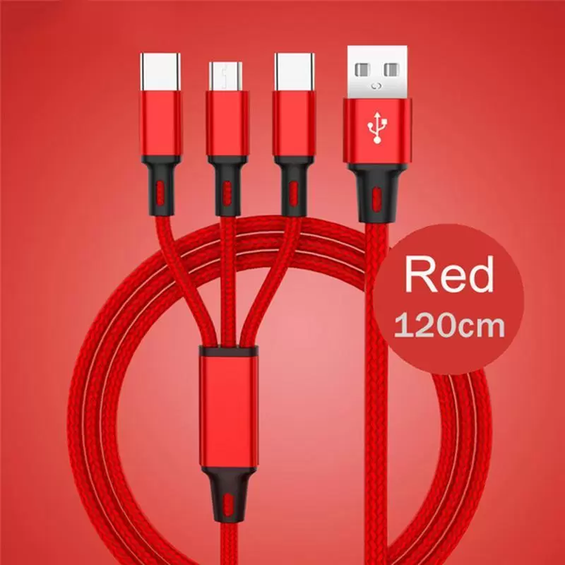 1.2M Nylon Braided Cables Multi colors USB Fast Charging Cable Type C Android Charger Cord For xiaomi Samsung Huawei Phones