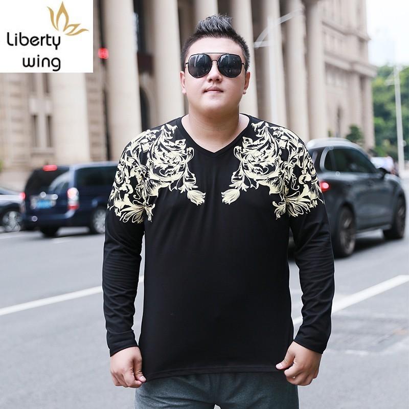 Men's T-Shirts Cotton Big Size 7XL Casual Men Long Sleeve Printed Flower Design Loose Fit V-neck T-Shirt Mens Tops Streetwear ClothingMen's, Black
Men's T-Shirts Cotton Big Size 7XL Casual Men Long Sleeve Printed Flower Design Loose Fit V-neck T-Shirt Mens Tops Streetwear ClothingMen's, Black