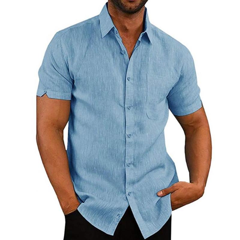Men's Casual Shirts Men Shirt Solid Color Short Sleeve Turn Down Collar Single-breasted Office Plus SizeMen's, White
Men's Casual Shirts Men Shirt Solid Color Short Sleeve Turn Down Collar Single-breasted Office Plus SizeMen's, White