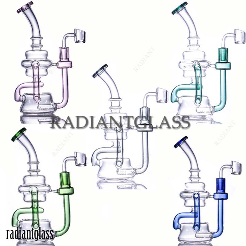 Hookah glass bong Recycler Dab Rig colored tube Water pipe Heady Klein Bongs 14mm banger bubbler cyclone beaker
Hookah glass bong Recycler Dab Rig colored tube Water pipe Heady Klein Bongs 14mm banger bubbler cyclone beaker
