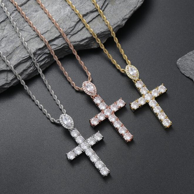 3 Color Oval CZ Hoop Cross Pendants Necklace Brass Jewelry Hip Hop For Men And Women
3 Color Oval CZ Hoop Cross Pendants Necklace Brass Jewelry Hip Hop For Men And Women