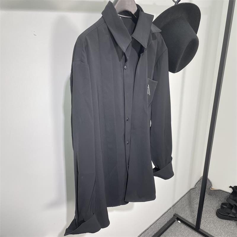 Men' Casual Shirts Long Sleeve Shirt Spring And Autumn Personality Holiday Two Harajuku High Street Loose Large Size, Black
Men' Casual Shirts Long Sleeve Shirt Spring And Autumn Personality Holiday Two Harajuku High Street Loose Large Size, Black