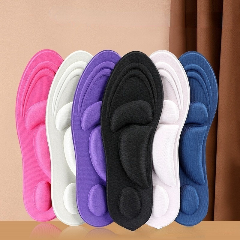 

4D Memory Foam Shoes Insole Breathable Pain Relief Massage Fasciitis Cushioning Insoles Feet Arch Support Sports Pads Women Men 220610