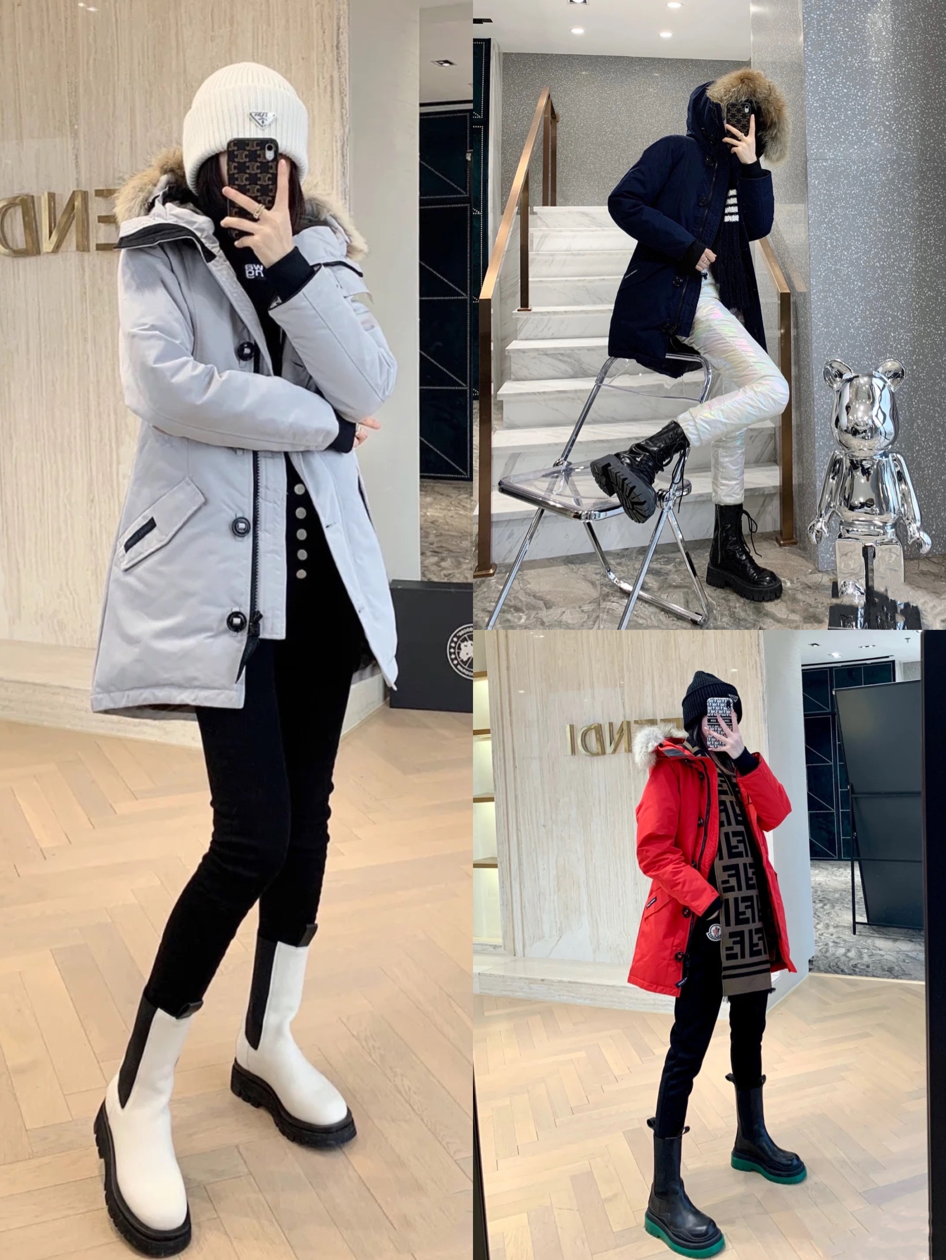 Designer-Canada Women Parka white duck puffer High Quality Long Hooded Wolf Fur Fashion Warm Down Jacket Outdoor warm coat, Clear
Designer-Canada Women Parka white duck puffer High Quality Long Hooded Wolf Fur Fashion Warm Down Jacket Outdoor warm coat, Clear