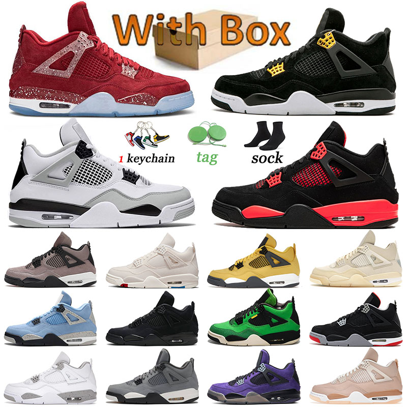 With Box 4 Jumpman Mens Trainers Basketball Shoes Military Black Cat 4s Designers Sneakers Sports Sail New Bred White Womens University Blue Red Thunder Taupe Haze, # 40-47
With Box 4 Jumpman Mens Trainers Basketball Shoes Military Black Cat 4s Designers Sneakers Sports Sail New Bred White Womens University Blue Red Thunder Taupe Haze, # 40-47